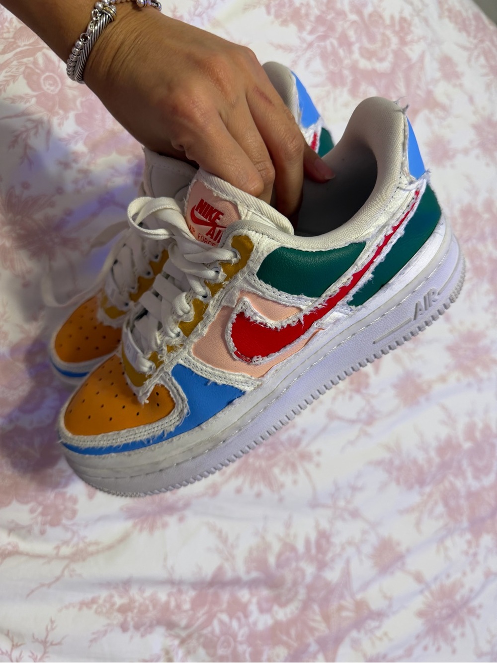 Nike Multicolor Patchwork Air Force Sneakers